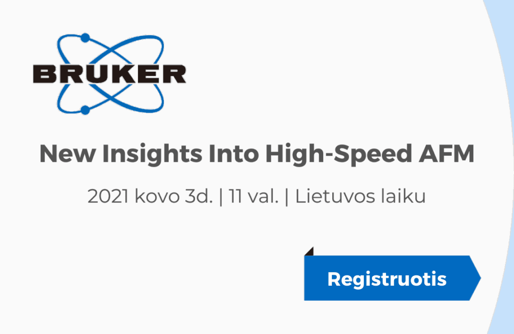 Tarptautnis mikroskopijos simpoziumas su Bruker Online Lab BioAFM
