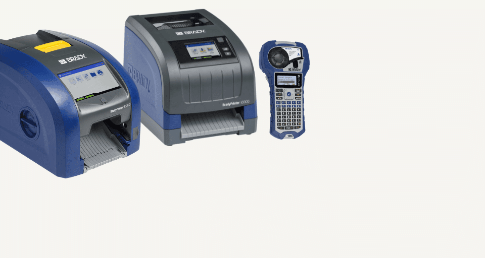 Kokybiški etikečių spausdintuvai ir etiketės laboratorijai 31 Brady etikeciu lipduku spausdintuvai inospectra