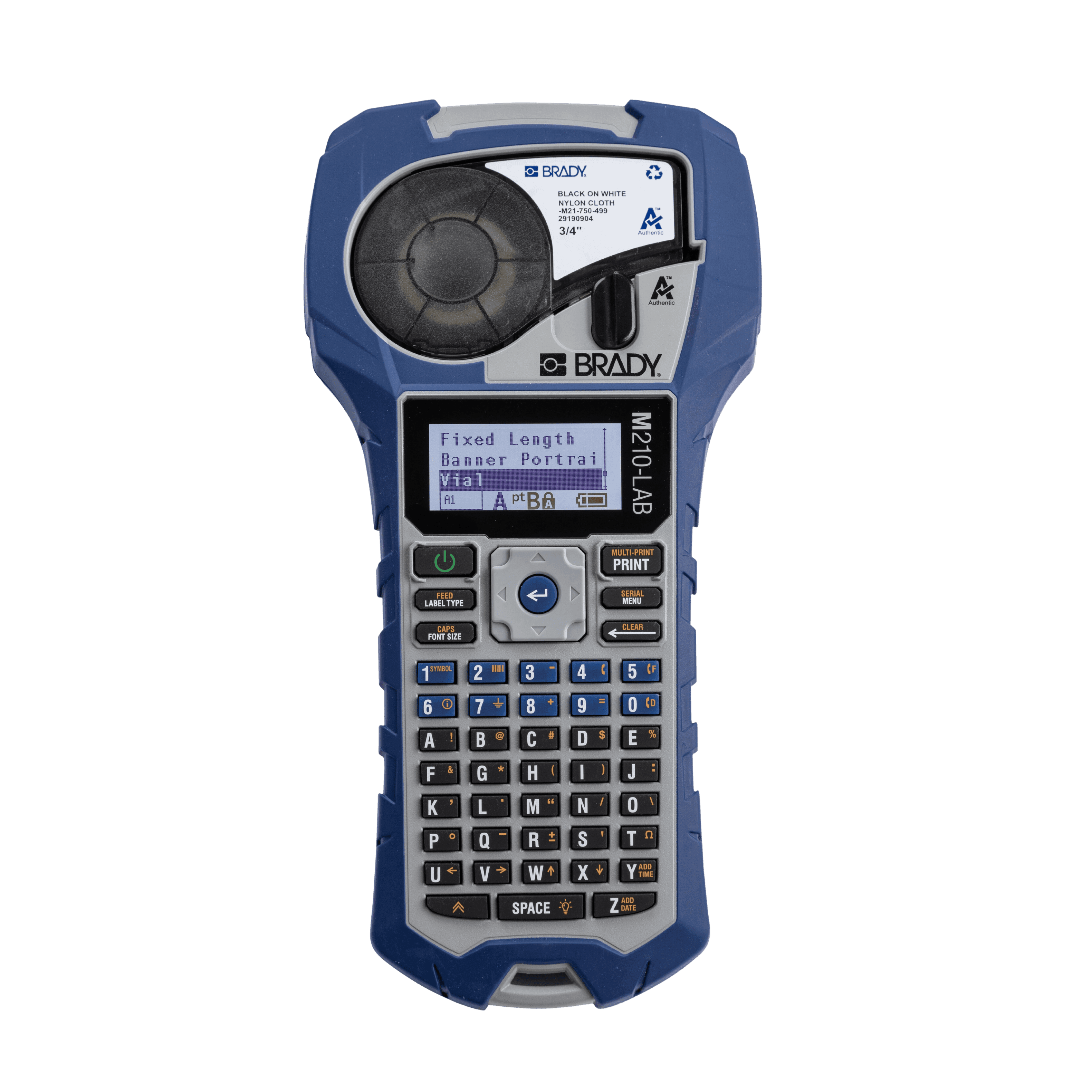 Kokybiški etikečių spausdintuvai ir etiketės laboratorijai 28 Brady nesiojamas etikeciu lipduku spausdintuvas